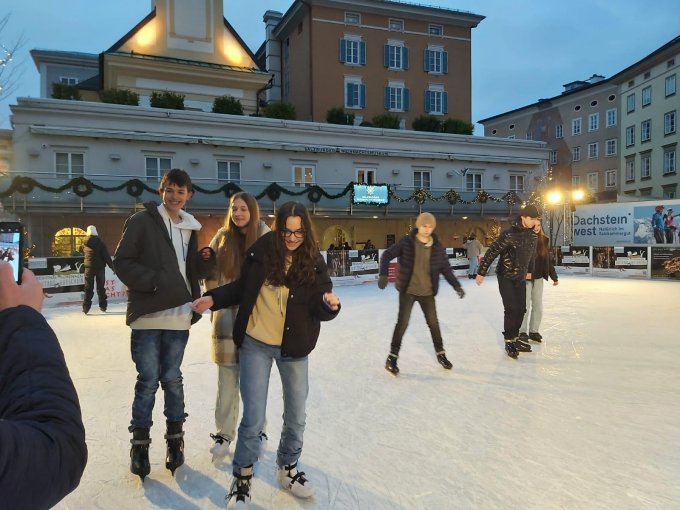 Žáci ZŠ Školní v adventním Salzburku