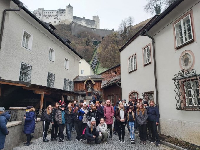 Žáci ZŠ Školní v adventním Salzburku