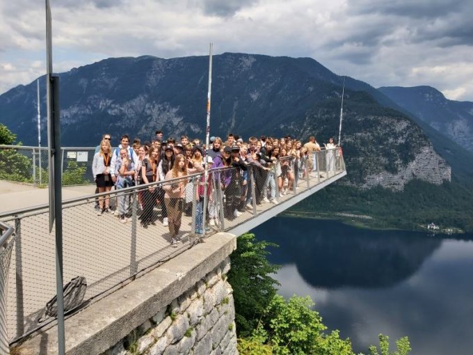 Žáci ZŠ Kaplice, Školní 226 v solných dolech v Hallstattu