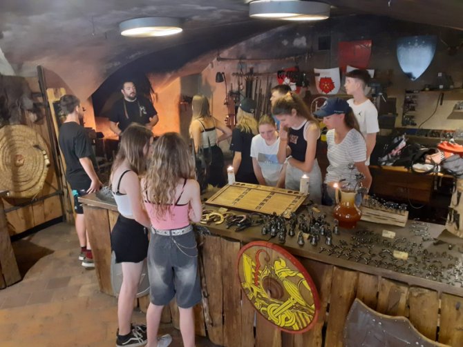 Projektový den  - kovářská dílna, pověsti a legendy o zámku Český Krumlov